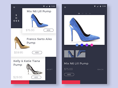 Ecommerce App app ecommerce interface mobile shoes shop ui user