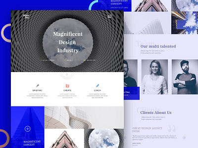 Agency Landing Page agency creative homepage icons landing page ui ux web website