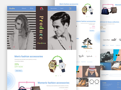 Fashion Shop Template ecommerce experience fashion interaction product shop store ui ux view web website