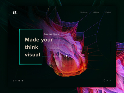 Conceptual Web UI - #Exploration agency concept design exploration explorations homepage layout stylist ui ux visual website