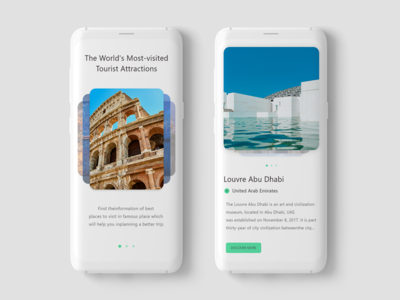 Traveler App android app application flat icon interface minimal timeline travel ui ux web