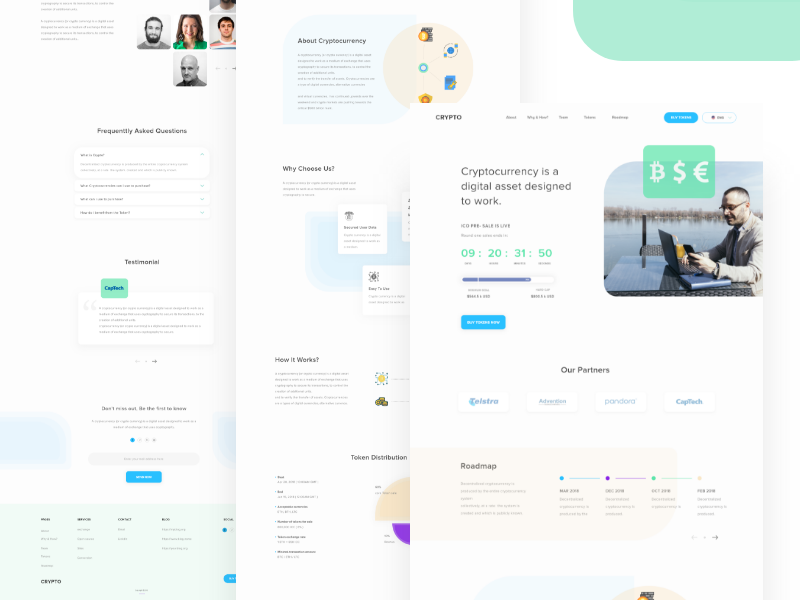 Crypto Digital Currency Template by Ahsan Raz 👑 on Dribbble