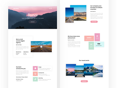 Minimal Agency Landing Page Exploration