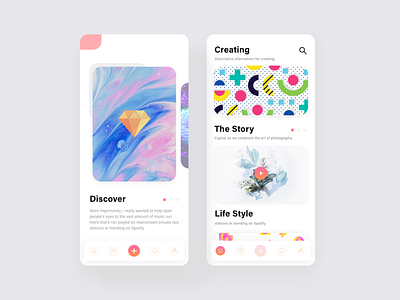 Conceptual Blog UI android ios app blockchain b2b b2c article cryptocurrency wallet illustration vector kit material icons colorful popular trending new trend saas landing page template freebie iphone x typography graphic design user experience ux user interface ui web layout blog mockup