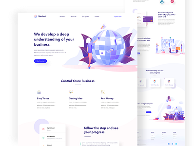 Landing page exploration by Ahsan Raz 👑 on Dribbble