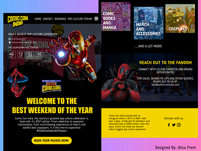 Landing Page - Comic Con India