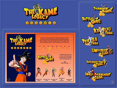 The Kame Legacy anime datavisualization dataviz design dragonball figma goku tableau