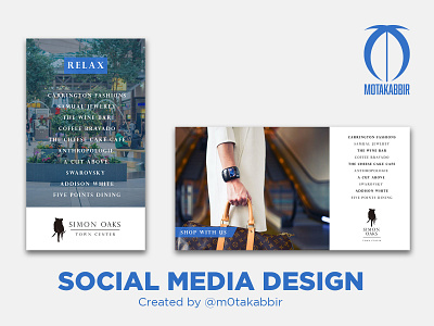 Social Media Design for Simon Oaks branding design icon illustration logo social typography vector