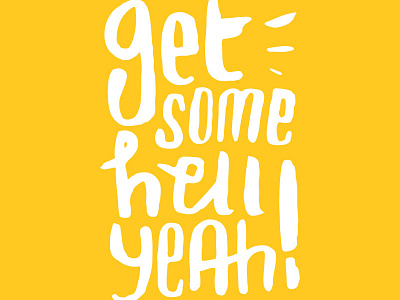 Helll Yeah awesome design studio hell yeah typography visual identity yellow