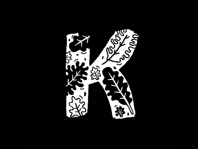 K is for Kale 36days k 36daysoftype food illustration kale veg vegan
