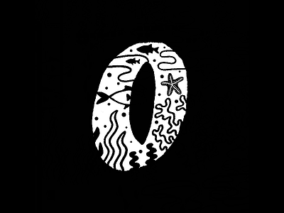 O is for Oceans 36days o 36daysoftype illustration lettering ocean veg vegan