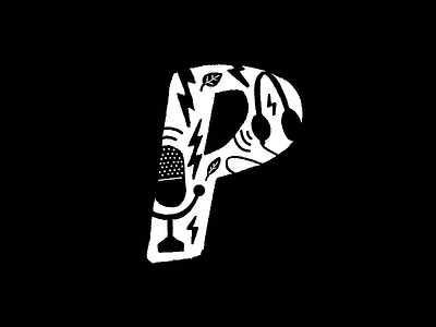 P is for Podcasts 36days p 36daysoftype illustration podcast vegan