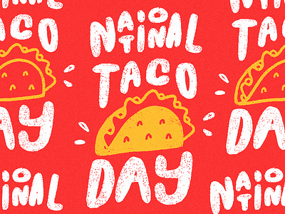 Taco Day food hand lettering illustration lettering taco tacoday