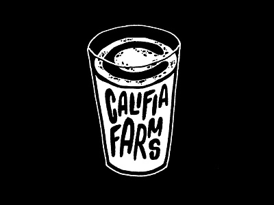 C is for Califia Farms 36days c 36daysoftype bw lettering milk vegan