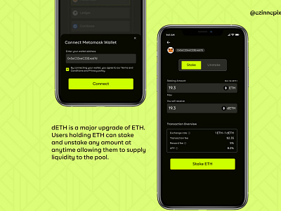 Liquid ETH 2.0 staking dApp blockchain crypto design ethereum ui ui design visual design