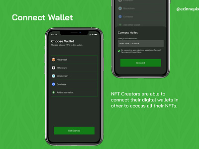 Connect Wallet blockchain crypto design nft project ui ui design visual design
