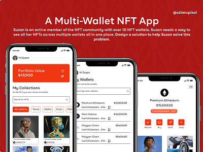 A Multi-Wallet NFT dApp blockchain crypto design nft nft project ui ui design visual design