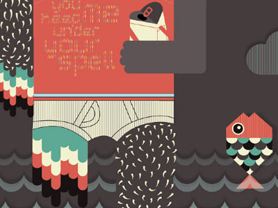 My Dude Part 2 art beer color design fish illustration underwear water