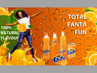 Fanta Product Advert ad brand design creative communication graphics design