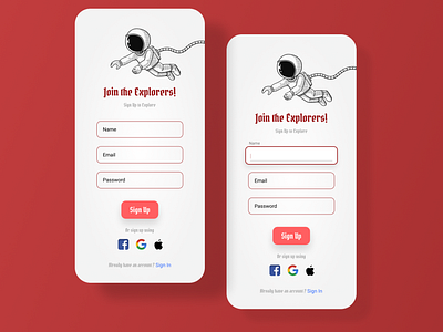 Sign Up Form #DailyUI_01