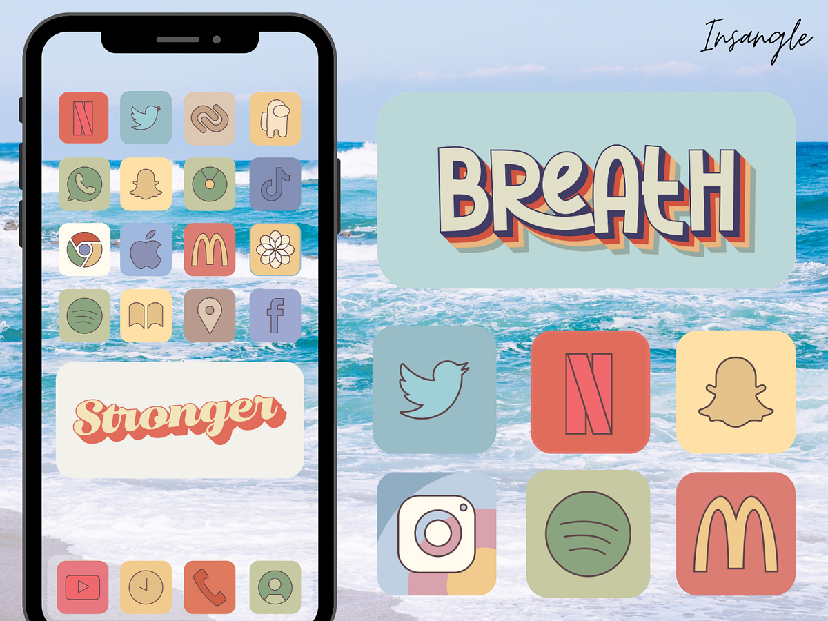Natural beach ios14 app icons by chetna on Dribbble