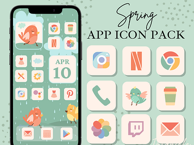 IOS 14 Spring App icons