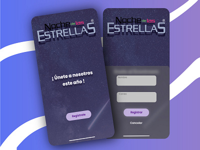 Noche De Estrellas app dailyui dailyuichallenge design figma figmadesign minimal ui ux uxprocess