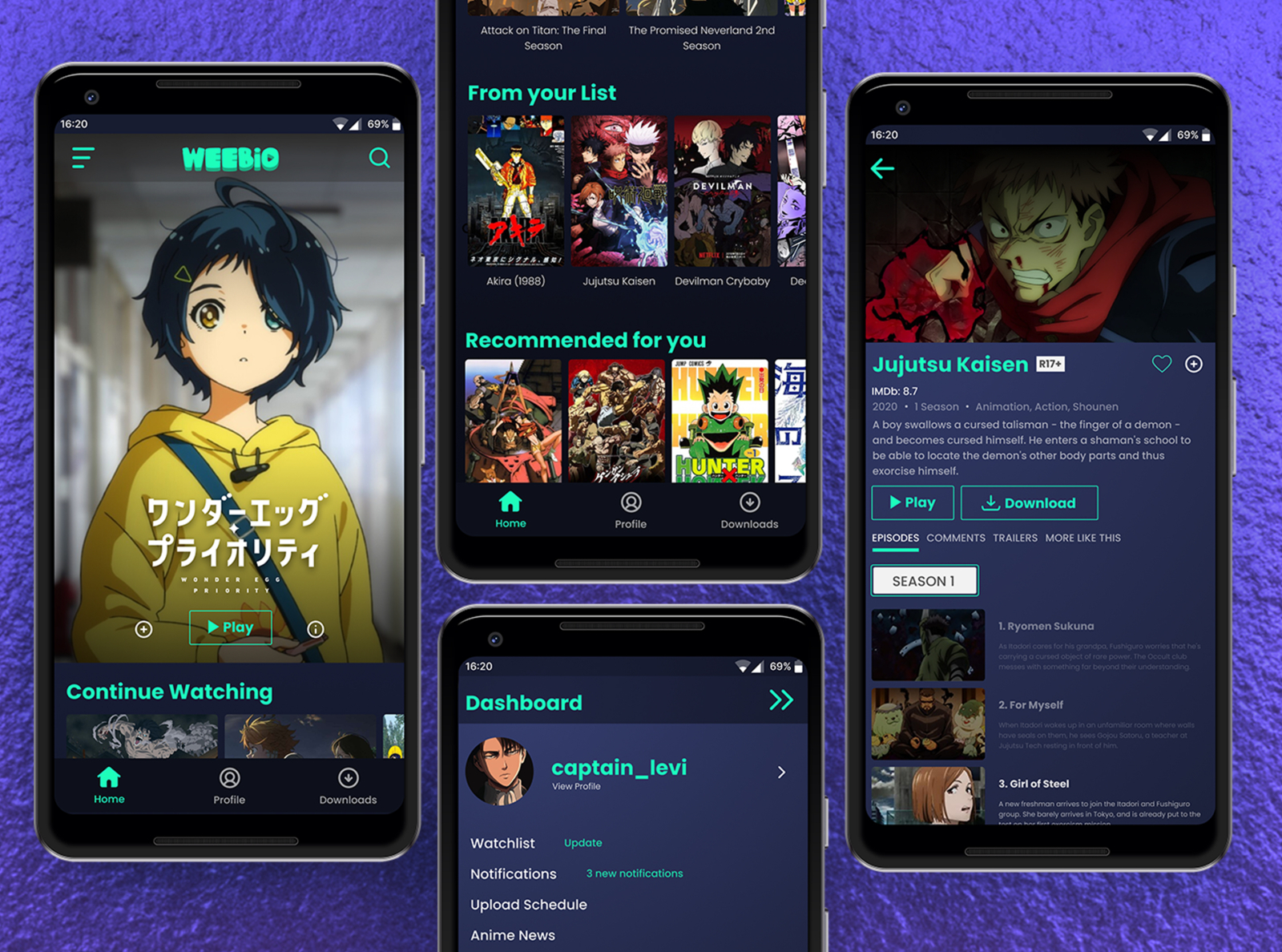 Watch Anime Online HD for Android  Download  Cafe Bazaar