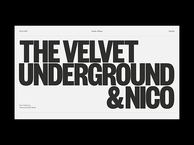 Velvet 1967 concept design editorial editorial design grafic design identity music print type typeface typography visual visual art web