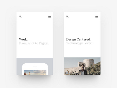 New Portfolio Site - Mobile minimal minimalist mobile portfolio projects simple site web website white