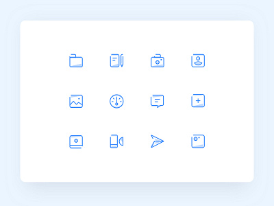 Icon Style Exploration iconography icons ios minimal mobile app product design ui design
