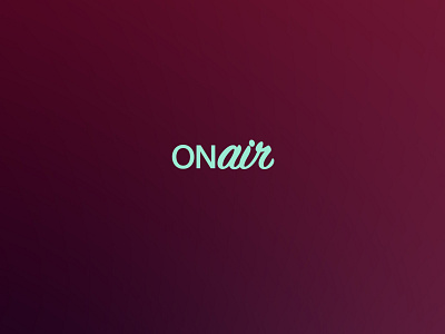 ONAIR - sign up page logo ui ux web