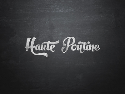 Haute Poutine logo script