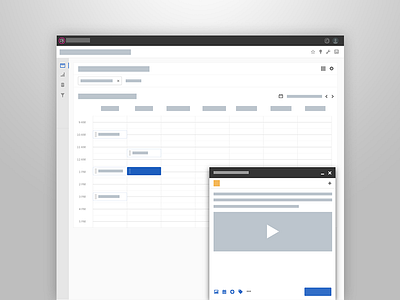 Scheduling Calendar wireframes calendar queue schedule