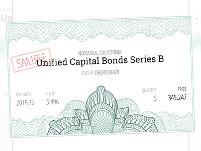 Bond Order Preview bonds guilloche stocks