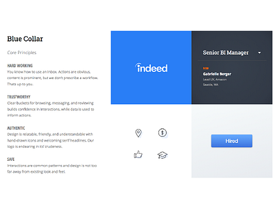 Blue Collar brand indeed ui