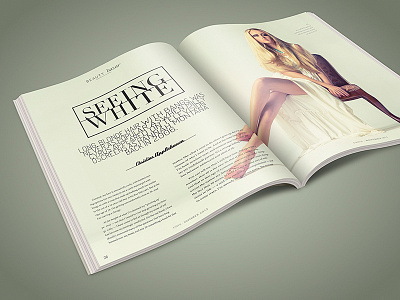 Fshner color design indesign layout magazine print spread