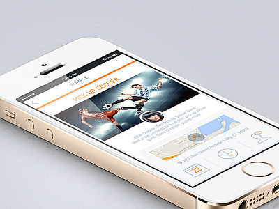 Rumple app bright design flat grey gui ios iphone orange ui ux