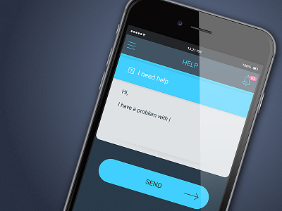 VKA app black blue dark design flat gui ios iphone ui ux