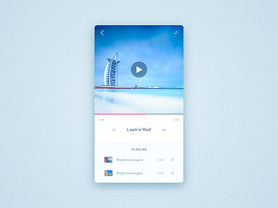 Flat UI Pack 1 app bright flat gui ios iphone material design player ui ux video white