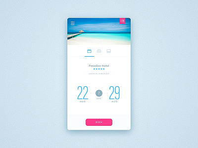 Flat UI Pack 1 app booking bright flat gui hotel ios iphone material design ui ux white