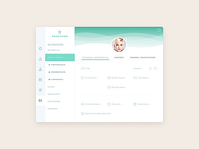 Med Manager app bright flat gui ios iphone manager material design medical ui ux white