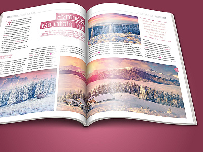 Veloce design indesign layout magazine print spread travel