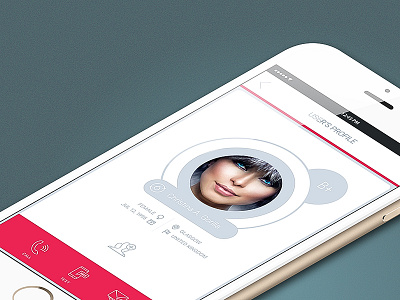 MBB app bright flat gui ios iphone material design medical profile ui ux white