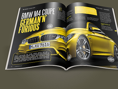 CarMag car design indesign layout magazine print spread