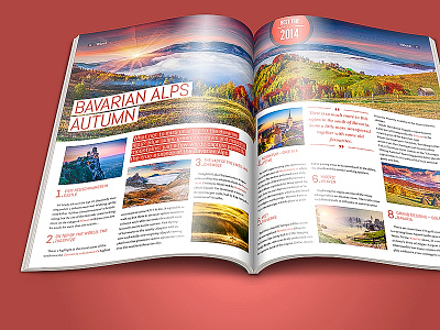 Veloce design indesign layout magazine print spread travel