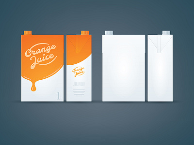 Orange / White Carton box mock-up box carton mock up mock up mockup object presentation product template
