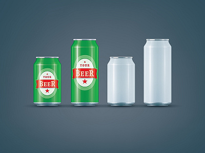 White Can / Beer can mock-up