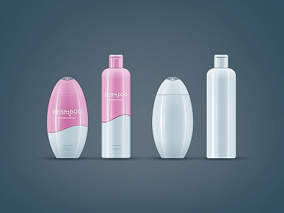 Shampoo bottles mock-up set bottle cosmetic mock up mock up mockup object presentation product shampoo template