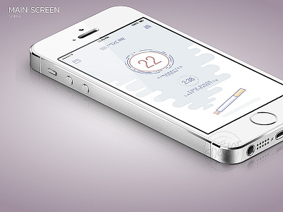 SMKR app dashboard design flat gui ios iphone ui ux